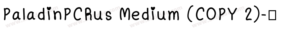 PaladinPCRus Medium (COPY 2)字体转换